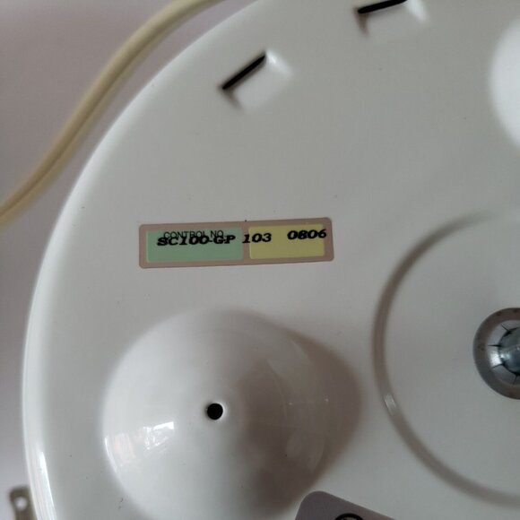 Vintage Sunbeam Mini Slow Cooker w Rare Grape Vine Ivy Design Model SC100 Small - Picture 10 of 14